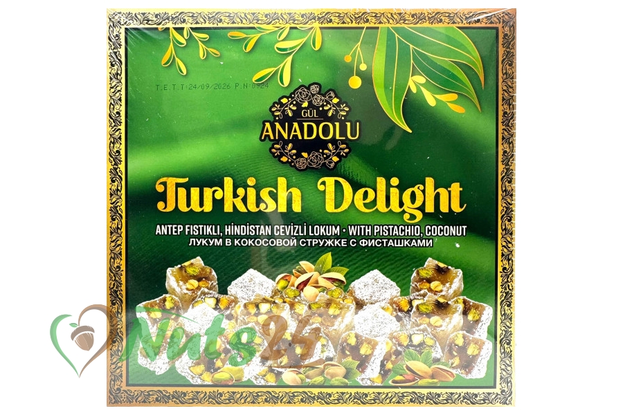 Лукум турецкий с фисташками  "ANADOLU" 500 гр